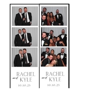 Custom wedding photo strip by Oh Snap!