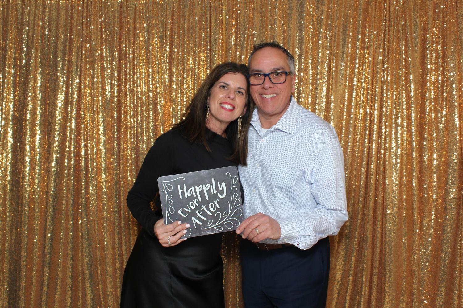 Guests posing at an Oh Snap! photo booth event